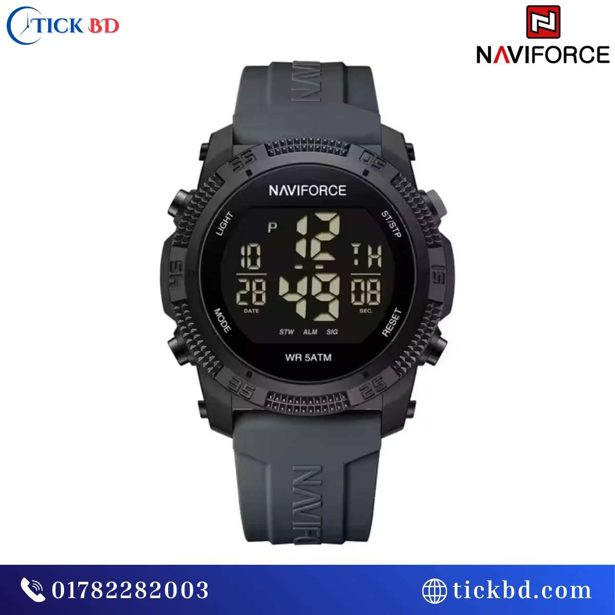 NAVIFORCE 7104 Digital Sports Watch Best Price in Bangladesh